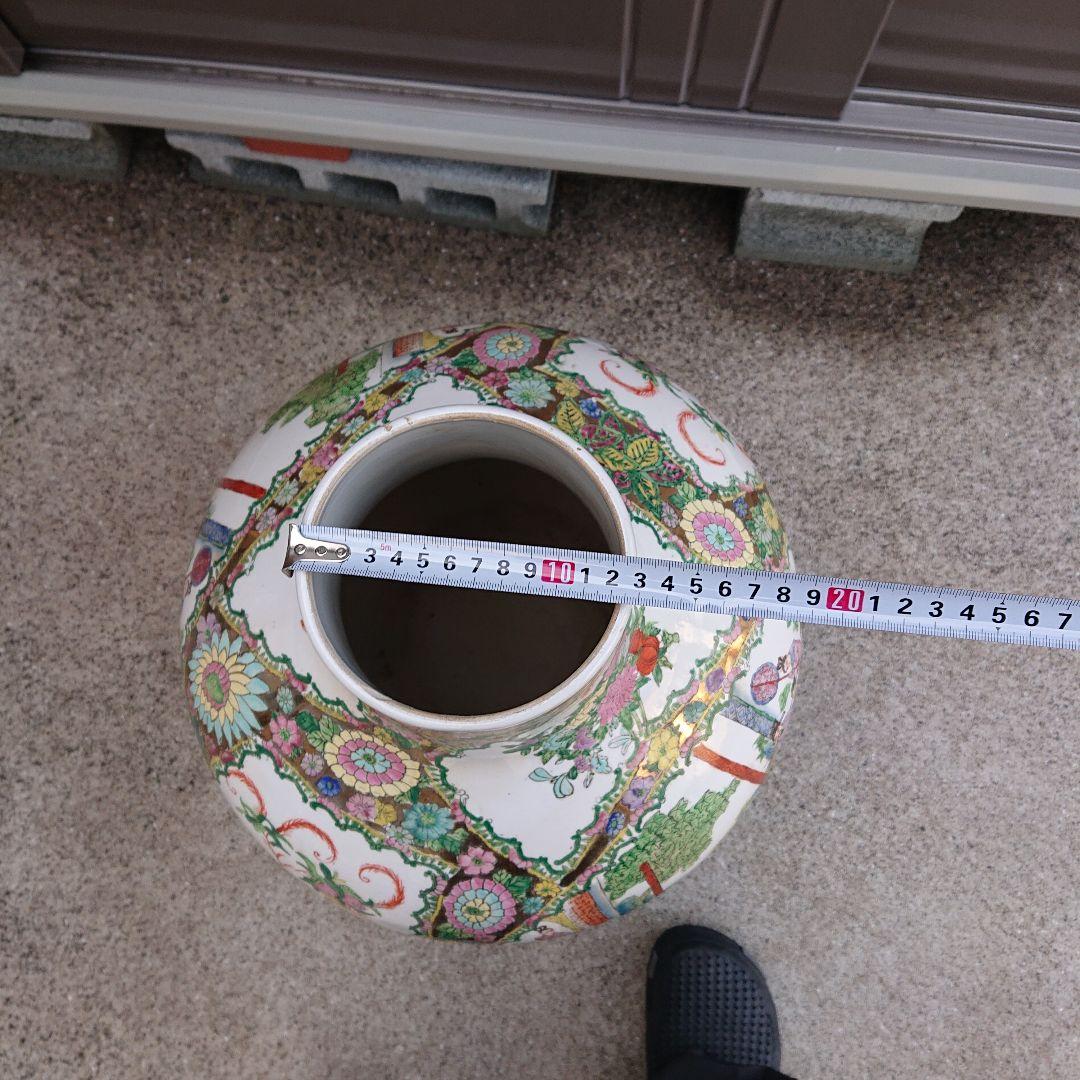 中国美術、飾壺中国華瓶、古美術特大