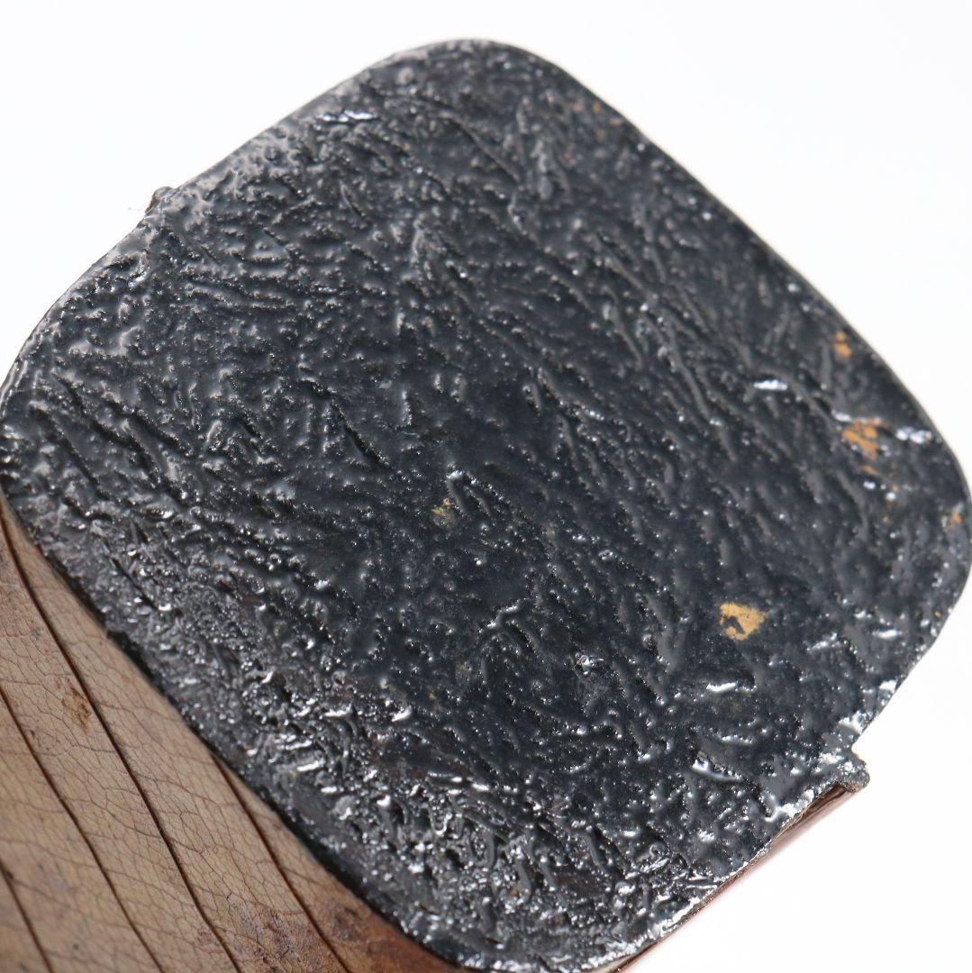 筑城筑良作 木の葉四方 薄茶器 茶道具 共箱　V926