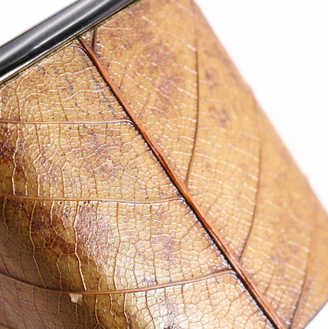 筑城筑良作 木の葉四方 薄茶器 茶道具 共箱　V926