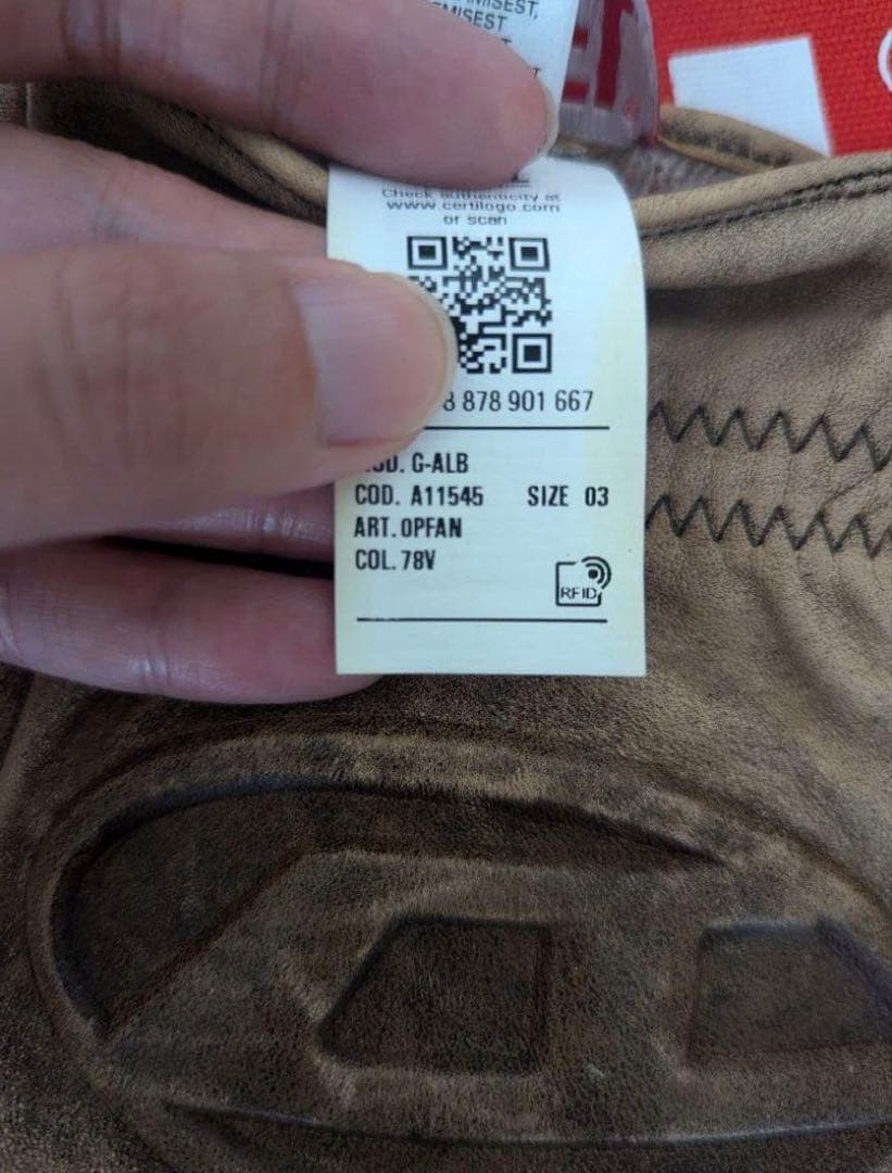 DIESEL グレン期最新モデル 未使用美品 シープレザー手袋 グローブ