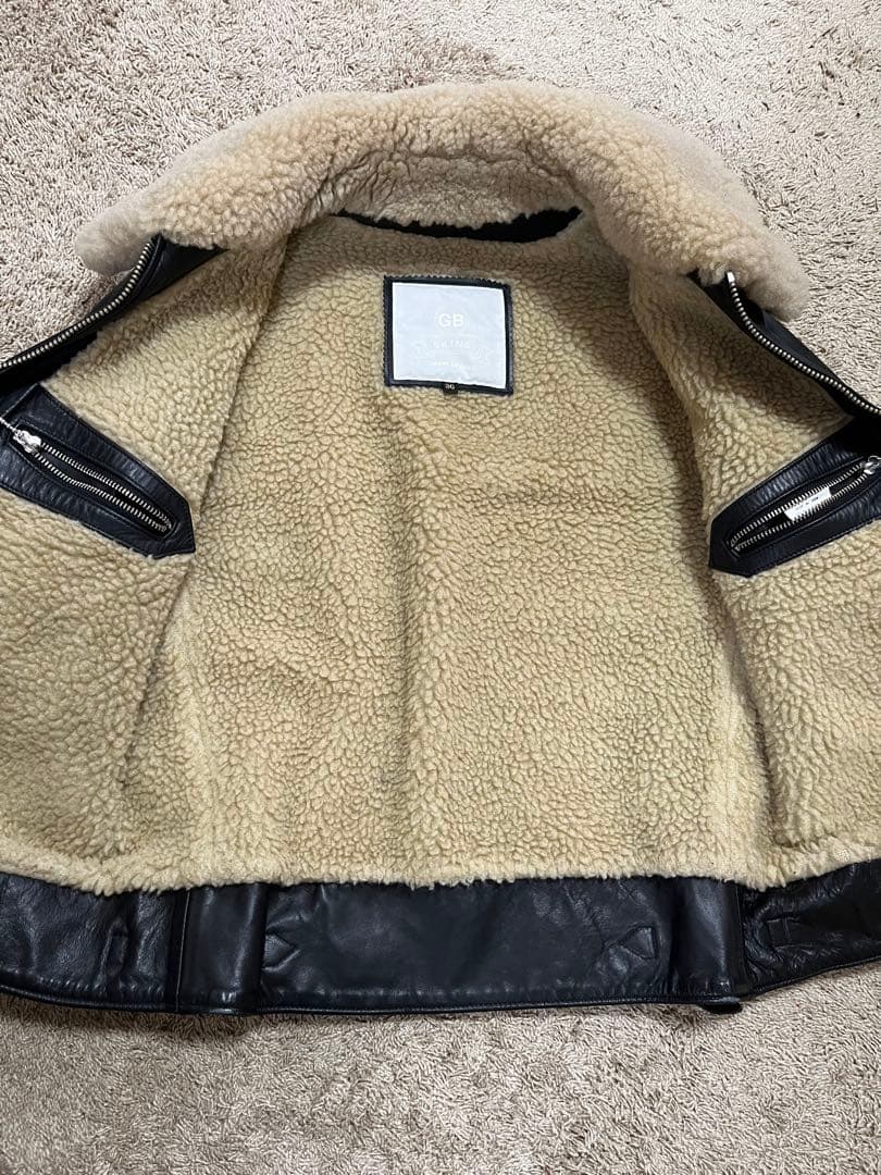 GB SKINS レザー シングル ライダース ジャケット GBSKINS