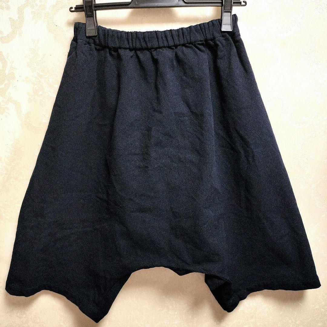 COMMEdesGARCONS コムコムエステルショートサルエル　ネイビー