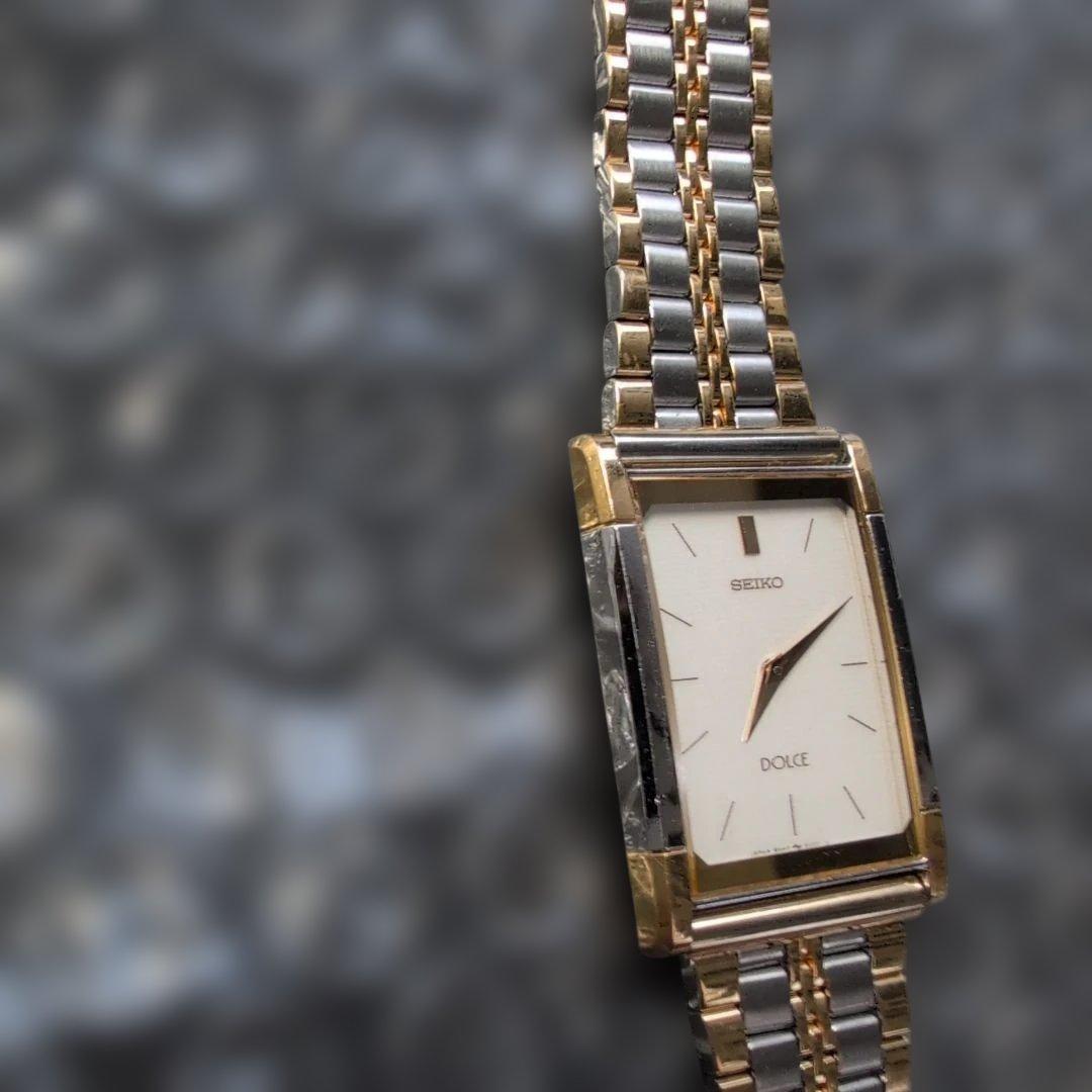 SEIKO セイコー DOLCEドルチェ8N40レクタンゴ　メンズクォーツ腕時計