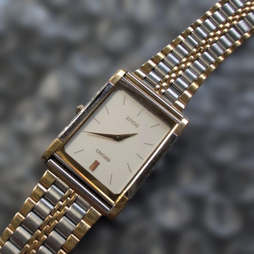 SEIKO セイコー DOLCEドルチェ8N40レクタンゴ　メンズクォーツ腕時計