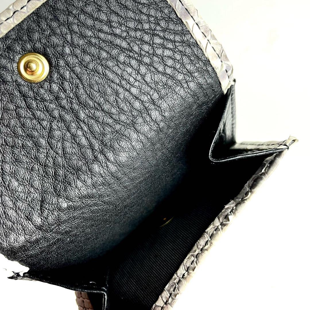 b*t様 ch!iii マイクロ ウォレット パイソン 財布 三つ折り財布 割引