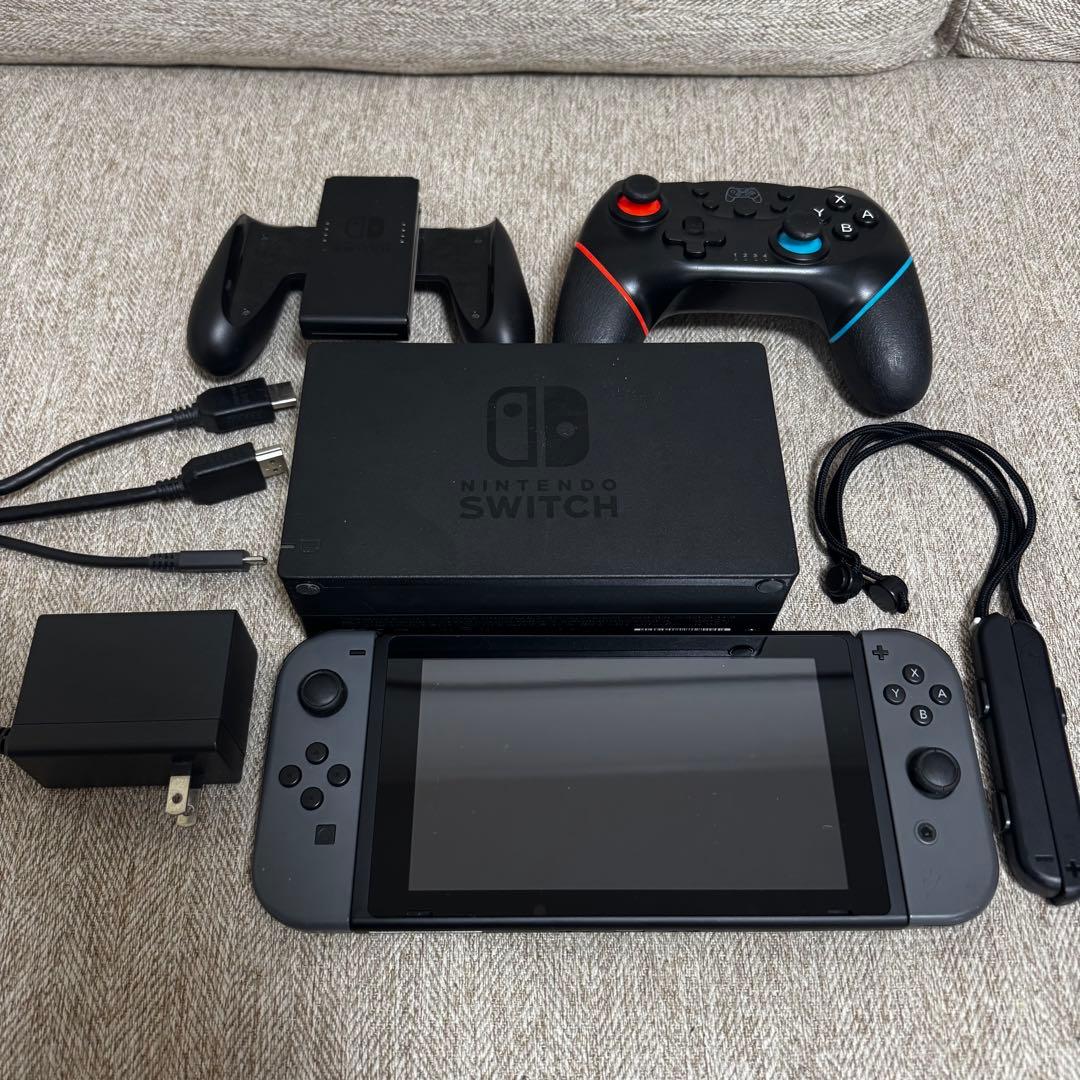 Nintendo Switch 本体 グレー プロコン付