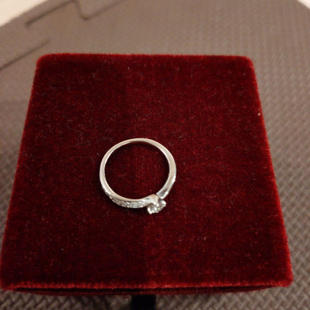 いちごさま専用４℃ プラチナ 1粒 ダイヤモンド リング 7.5号 0.156