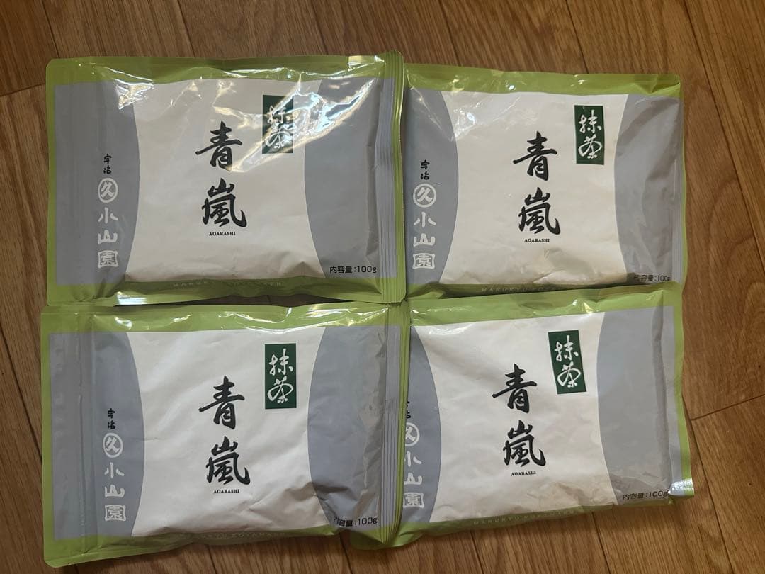宇治 丸久小山園 抹茶 青嵐100g袋 【5袋セット】
