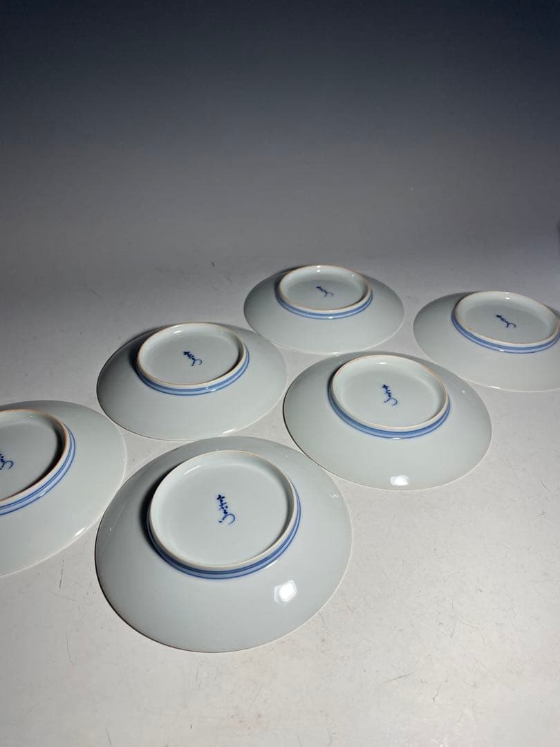 人間国宝　13代今泉今右衛門　紅茶碗六客　本人作