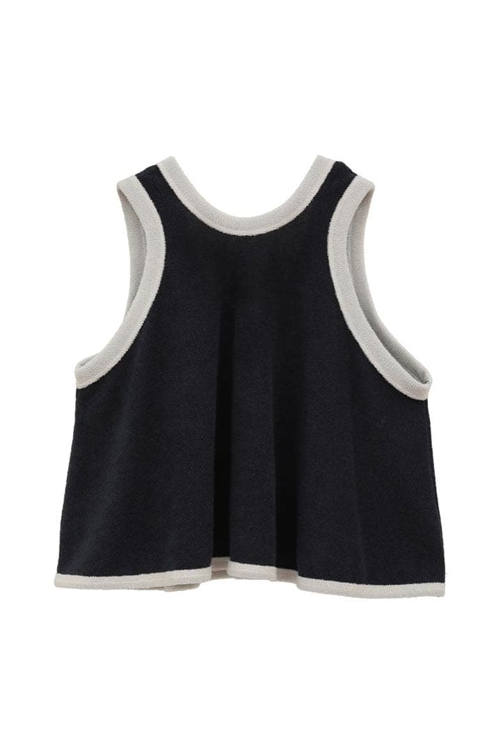 CLANE PILE FLARE TANK TOPS navy サイズ2 新品