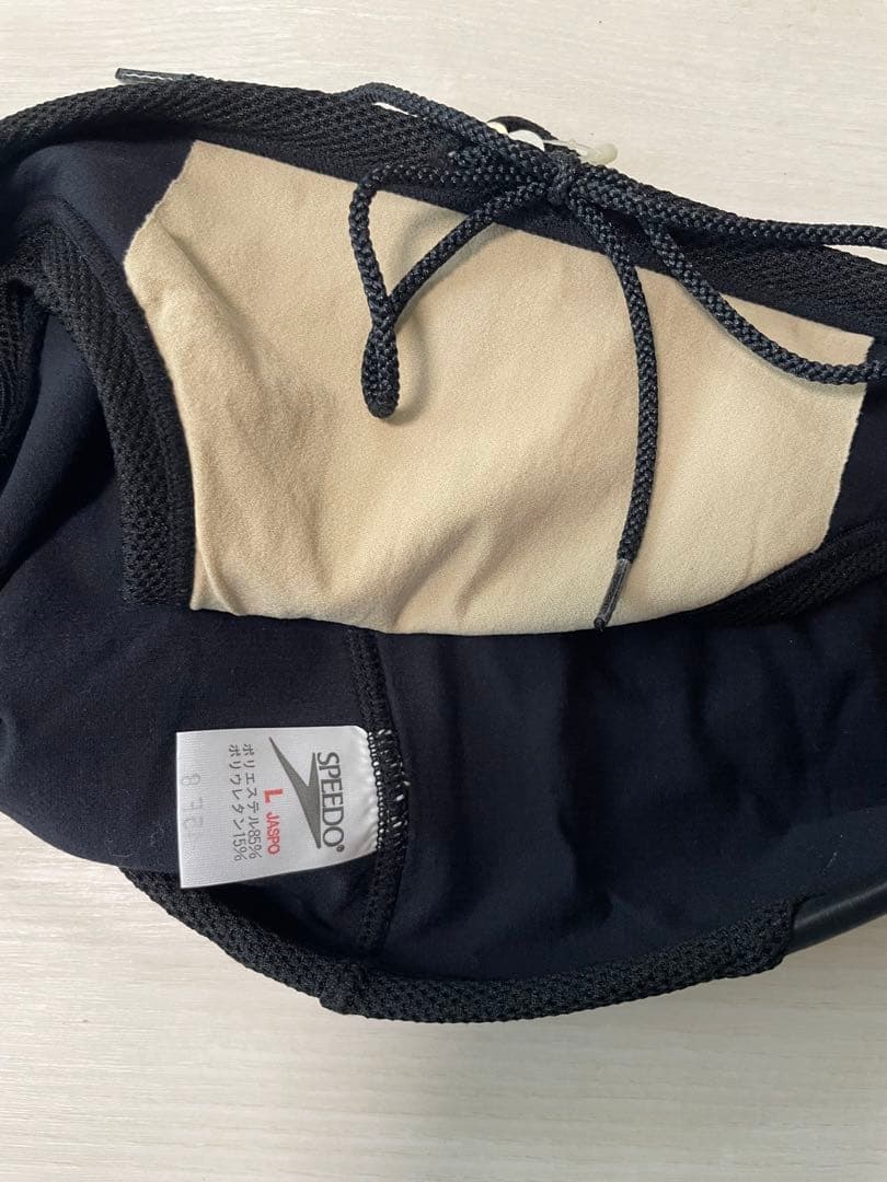 在庫処分で再値下！Speedo 競パン L 黒 メッシュ 廃番品