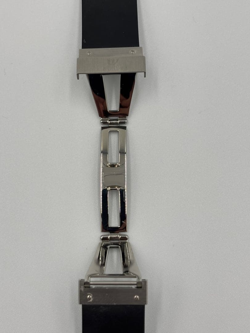 ウブロ　ブラックラバーベルト ステンレスバックル