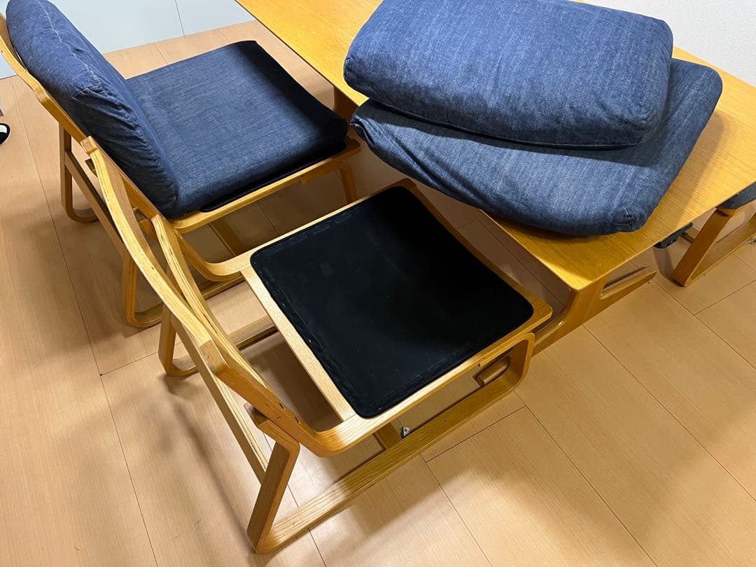 無印良品 木製ダイニングテーブルと椅子セット 大阪 堺市発 手渡し引越し新生活に