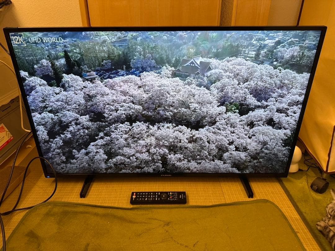 funai フナイ　43型 テレビ FL-43U3130　20年製　4K対応！