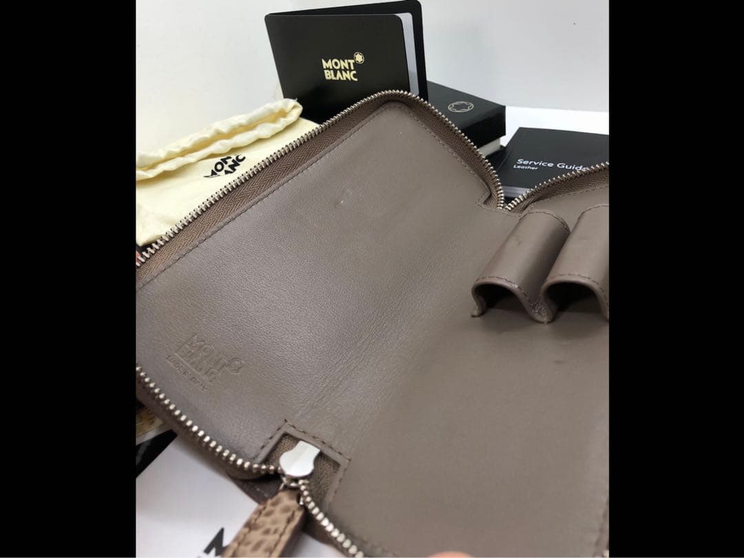 ⭐️モンブラン⭐️売切れの高品質アリゲーターデザイン・マイスター本革製ペンポーチ⭐️