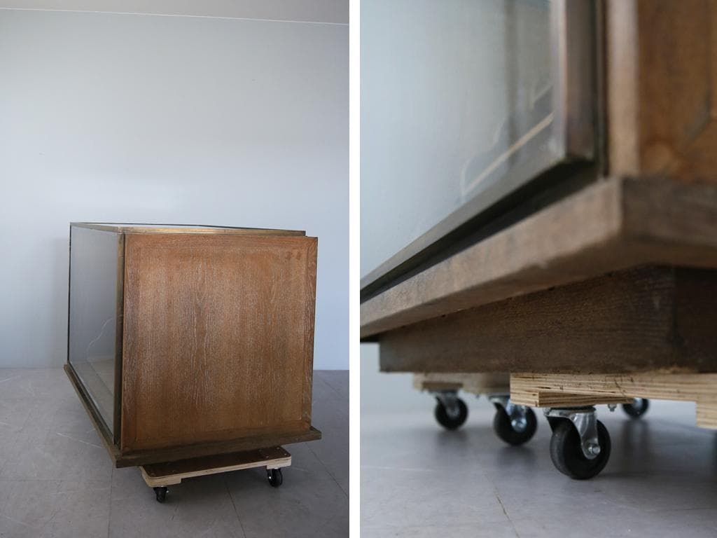 英国アンティークショップディスプレイキャビネット/カウンターテーブル(71-67