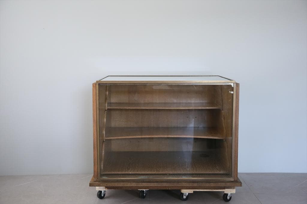 英国アンティークショップディスプレイキャビネット/カウンターテーブル(71-67