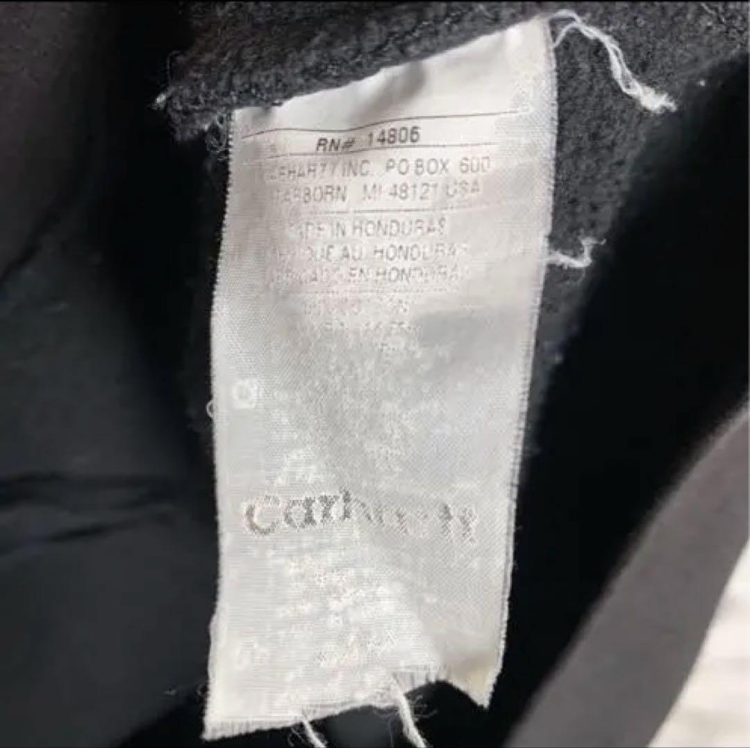 Carhartt ブラック ジップアップパーカー L