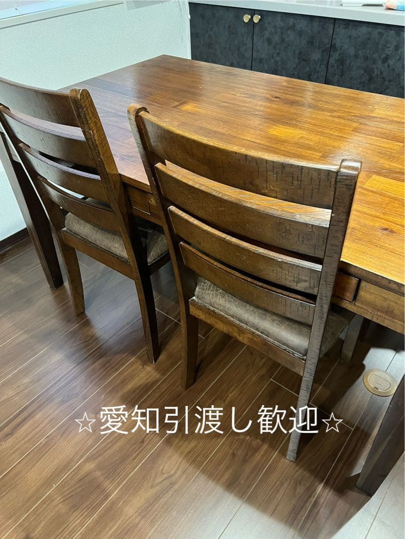 ◎値下げ◎収納付きダイニングテーブルセット＋　チェア2脚＋長椅子1