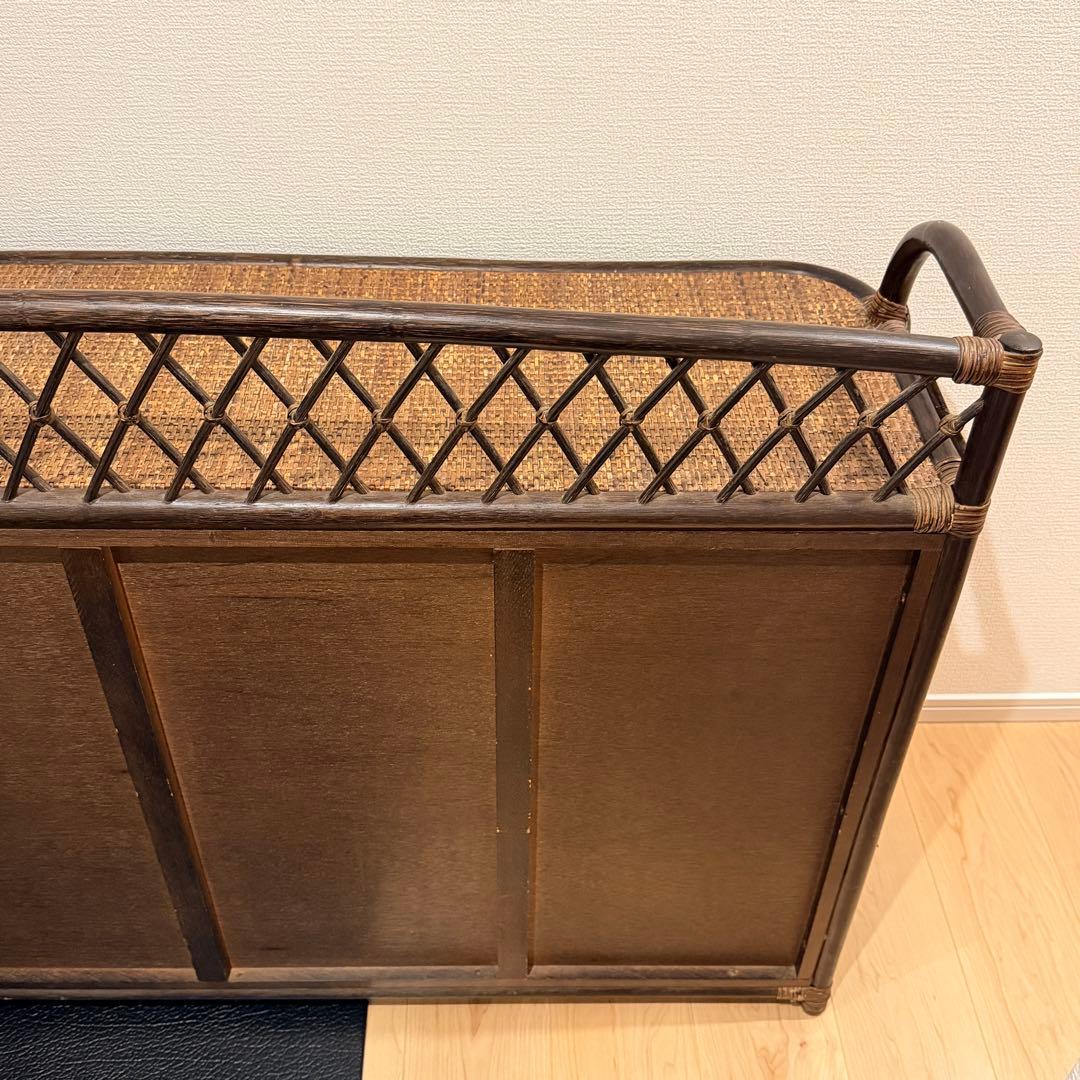 希少✨ヴィンテージラタン　籐家具 チェスト　4段10杯　引き出し タンス　ラタン