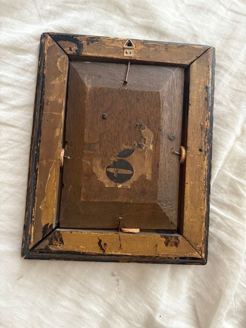 フランスアンティーク　1800年代　ポートレート　肖像画　オイルペインティング