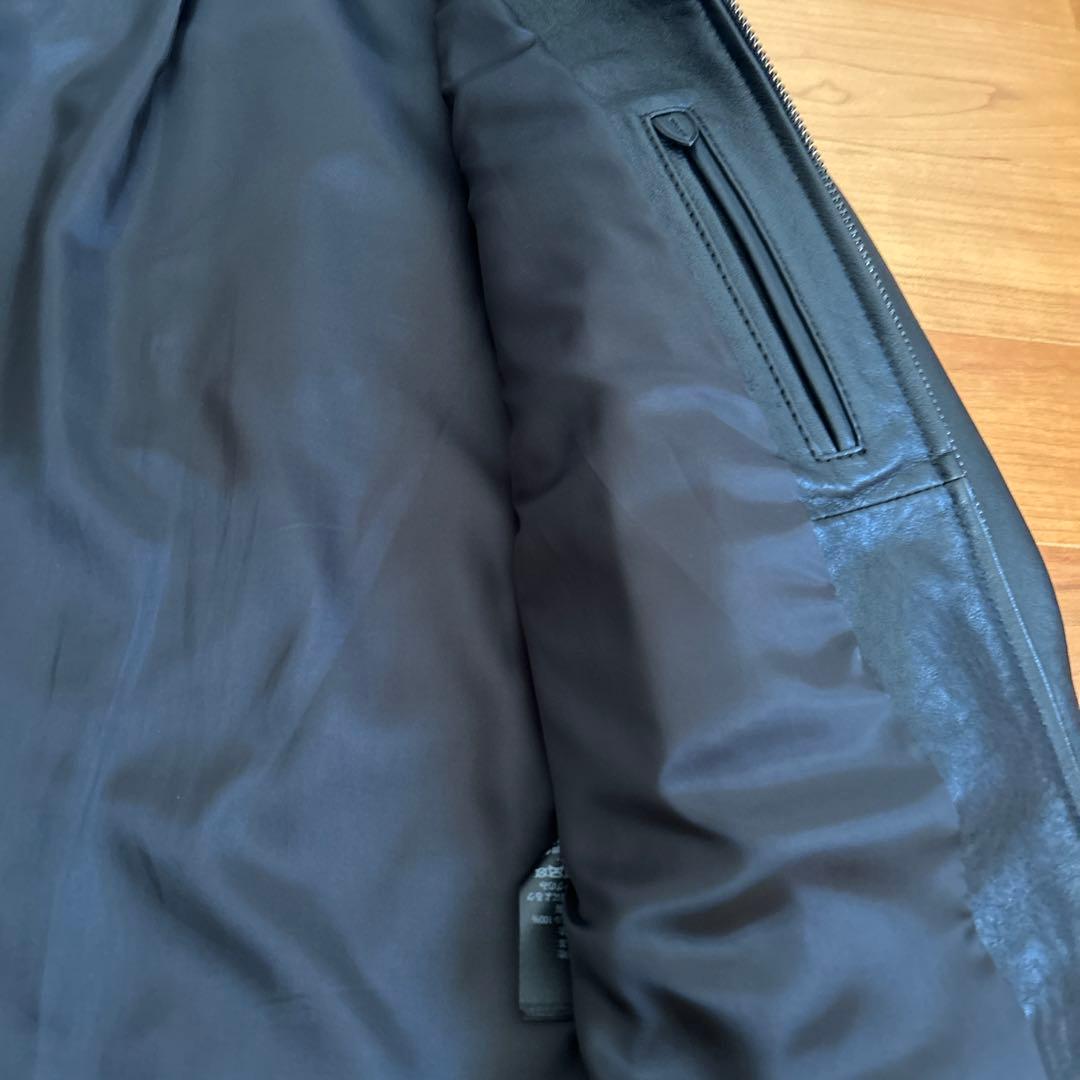 コーチ　COACH シングルライダースジャケット　S