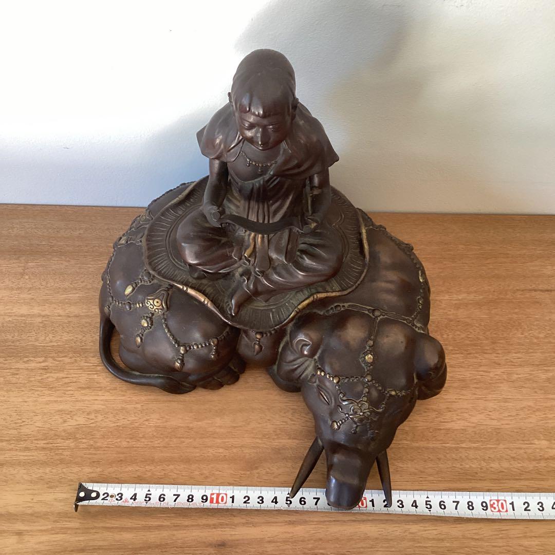 銅造普賢菩薩騎象像　時代物　仏教美術　金属工芸品　銅製