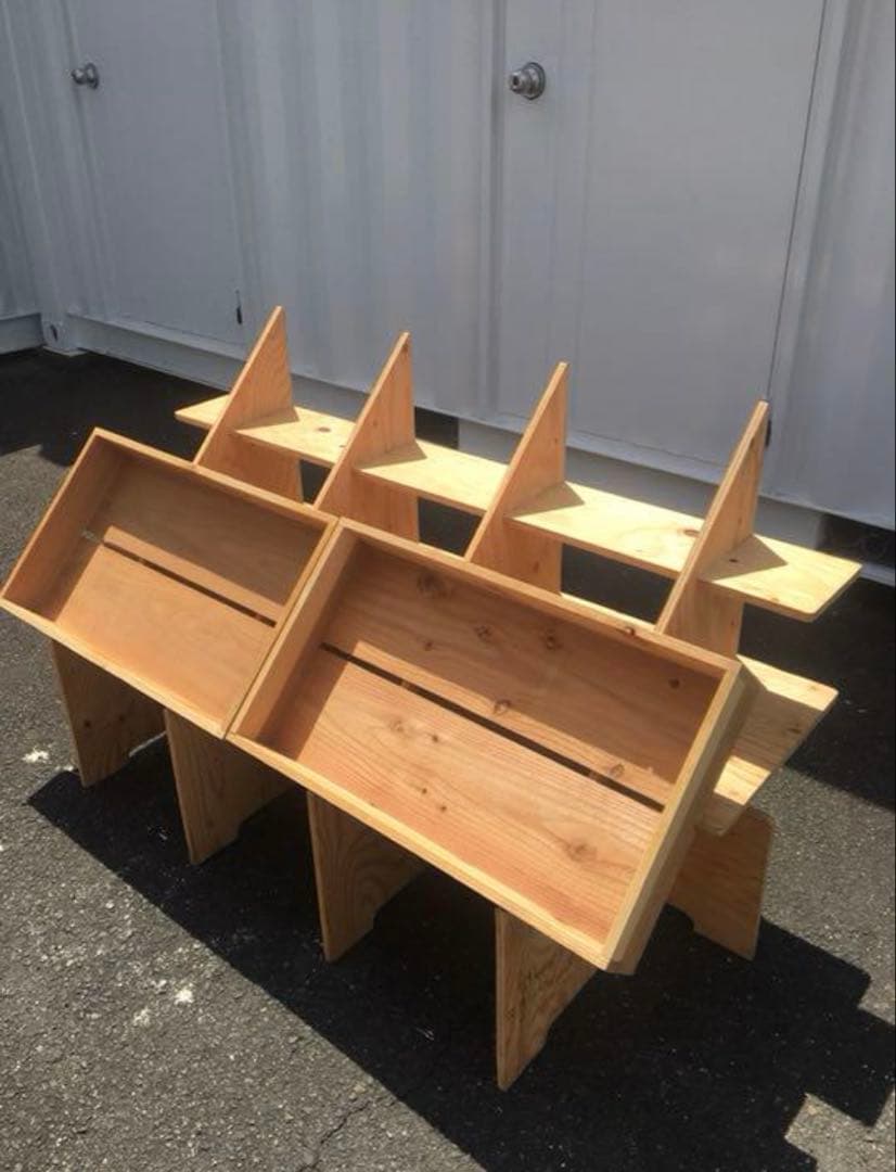 マルシェ台‼️組立式ディスプレイ 店舗什器 陳列棚 イベント什器 一台