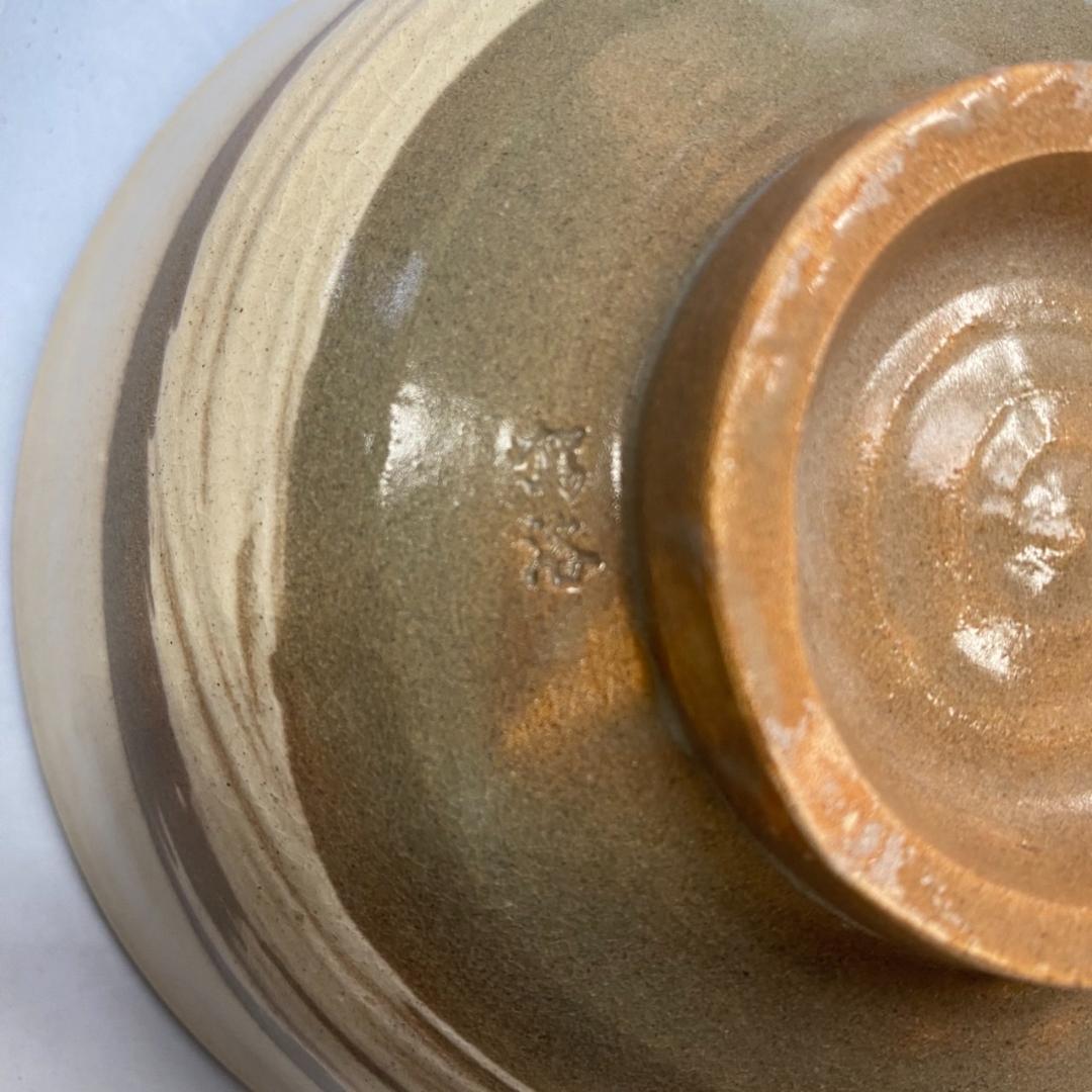 駕洛窯　三島茶碗　共箱付き