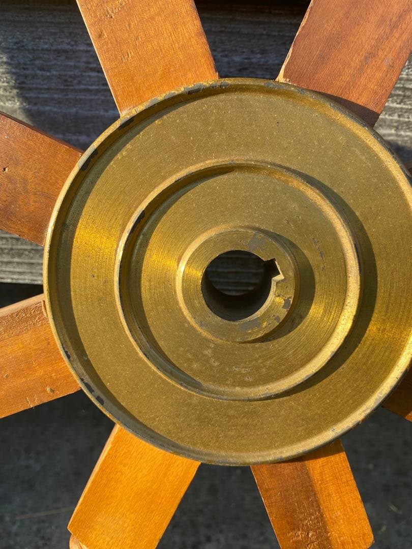 木製 舵輪 デザイン 直径約66cm 全体約90cm