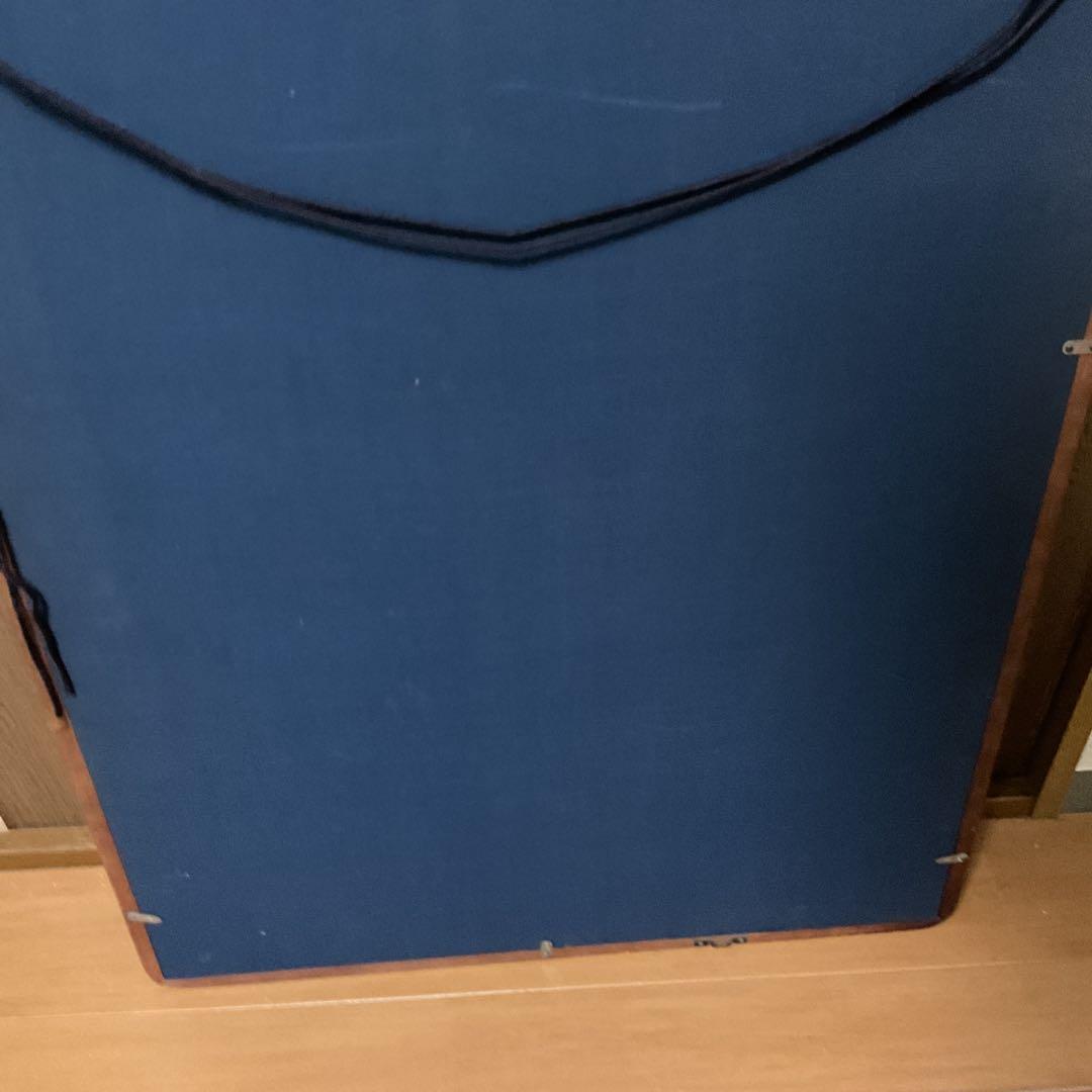 中国画 花鳥図 木枠扁額 【 牡丹に小禽図 】 落款名無 作者不詳