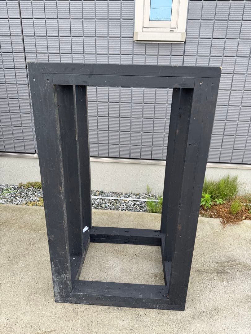 大型ガラス水槽と木製スタンド　ヒーター付き