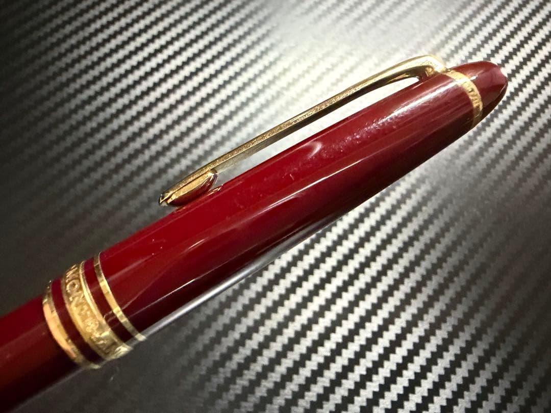 美品 モンブラン マイスターシュテュック 144 ボルドー 中白 F 万年筆