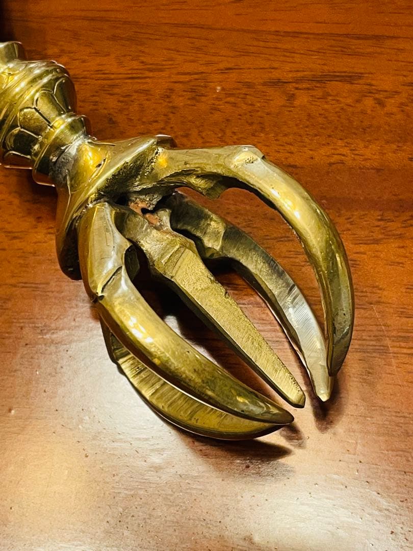 日本式 新品 未使用 送料無料 五鈷杵　バジュラ　ドルジェ　密教法具 16㎝