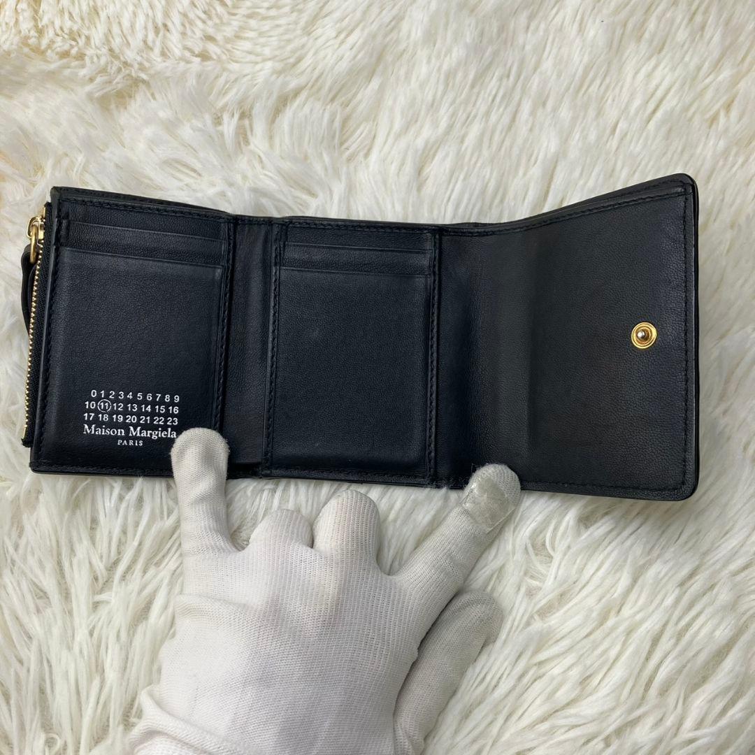 ✨極美品　付属品完備✨マルジェラ　三つ折り　グラムスラム　カレンダー　ブラック