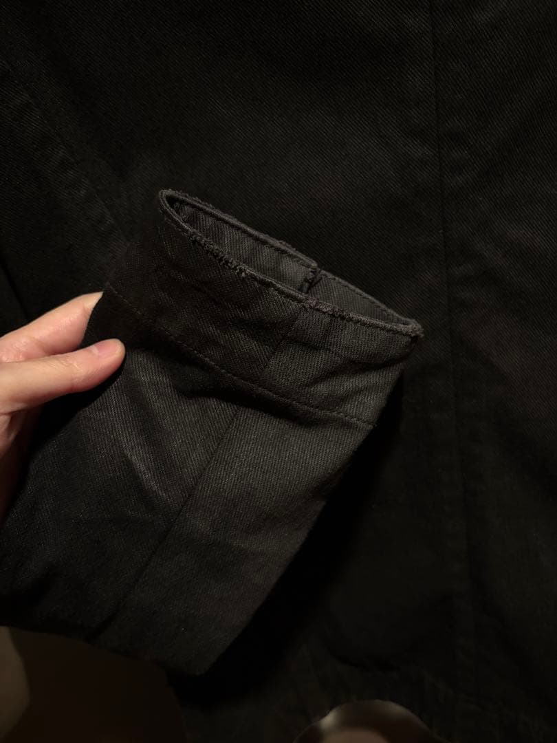 julius ユリウス　コーティング　デニムジャケットbk1