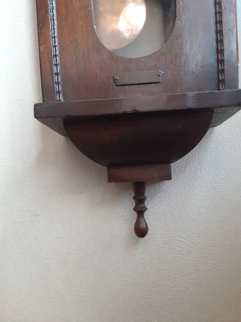 明治時代の大きなKienzle 掛時計 、ドイツ製、整備油注入済み、動作