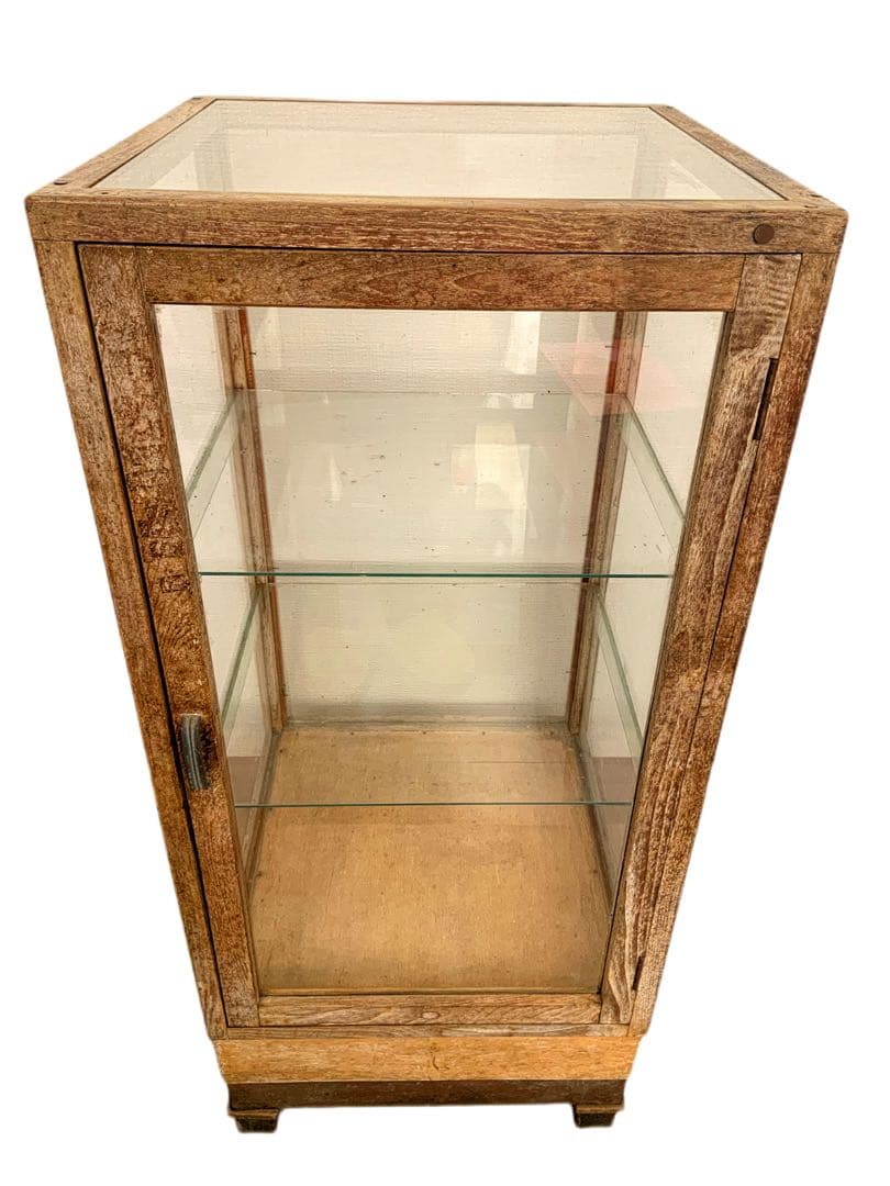 アンティーク　レトロ　ショーケース　古道具　ガラスケース　ディスプレイ