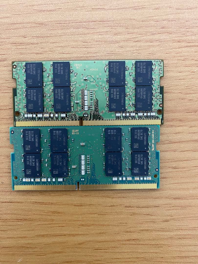 ノートパソコン用メモリ32GB PC4-2666V