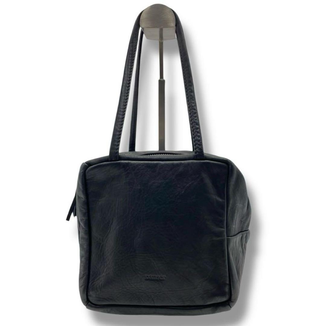 美品 Danser ダンサー カレバッグ バッグ レザー S キューブ ブラック