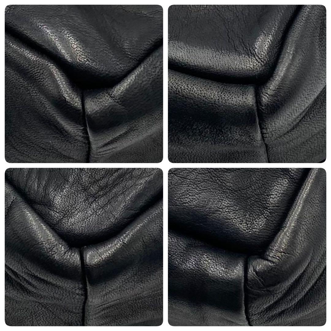 美品 Danser ダンサー カレバッグ バッグ レザー S キューブ ブラック