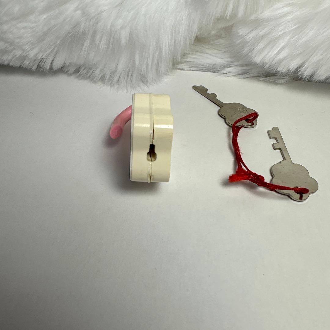 昭和レトロ　リトルツインスターズ　キキララ　星形ロック 鍵2つ付き　サンリオ