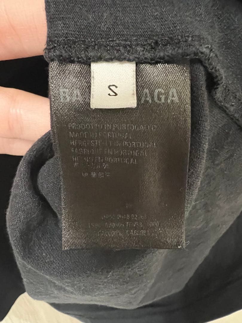 BALENCIAGA バレンシアガ　BBレインボーロゴ刺繍半袖Tシャツ　S