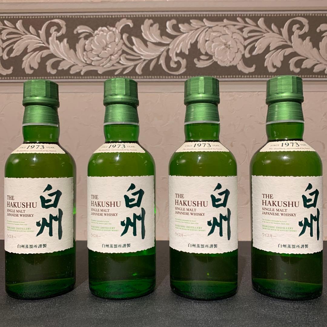 白州 シングルモルトウイスキー 180mL 4本セット