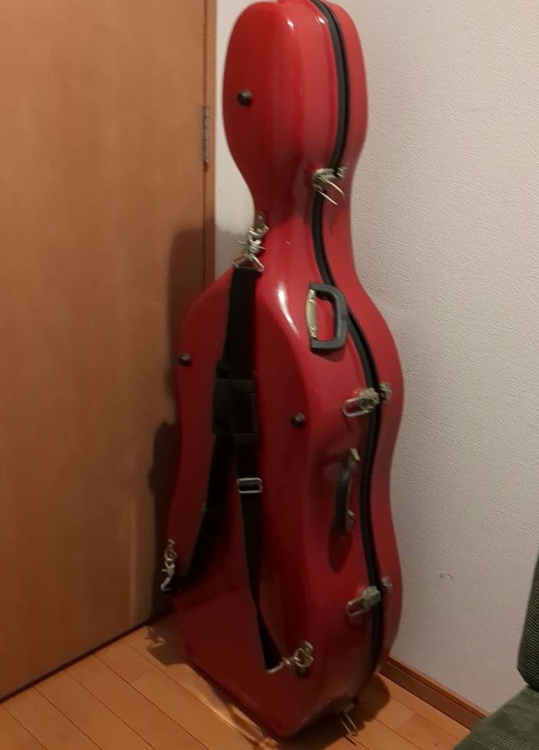 イーストマン 4/4 チェロケース レッド