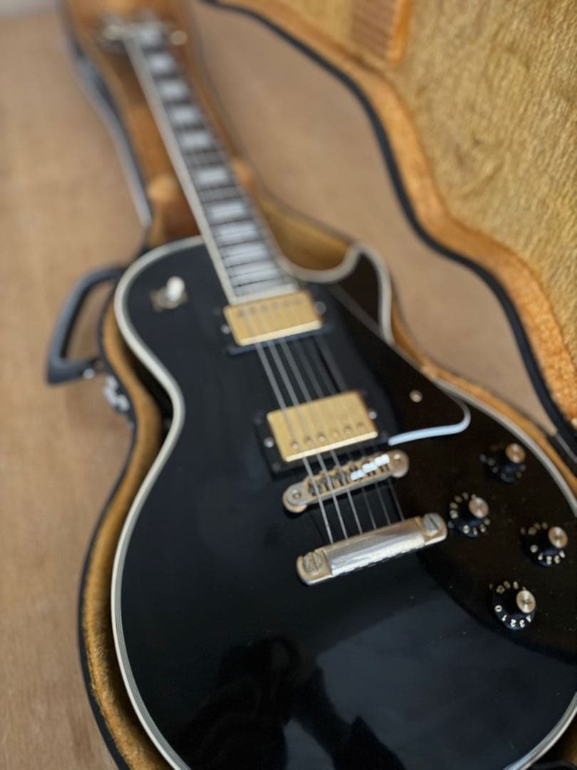 レスポールカスタムGibson ×アリアプロII ブラックビューティー76年製