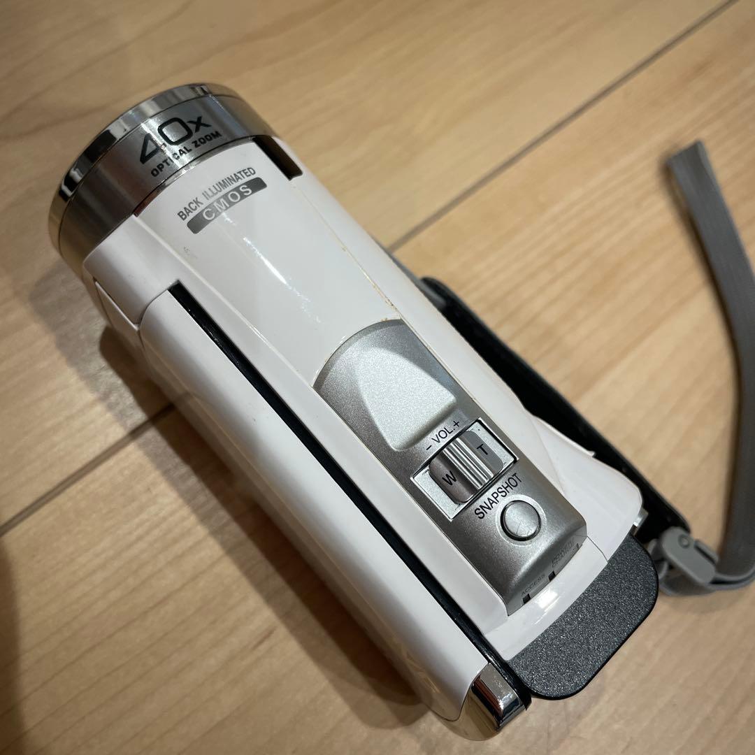 JVC GZ-HM33-W FULL HD ビデオカメラ