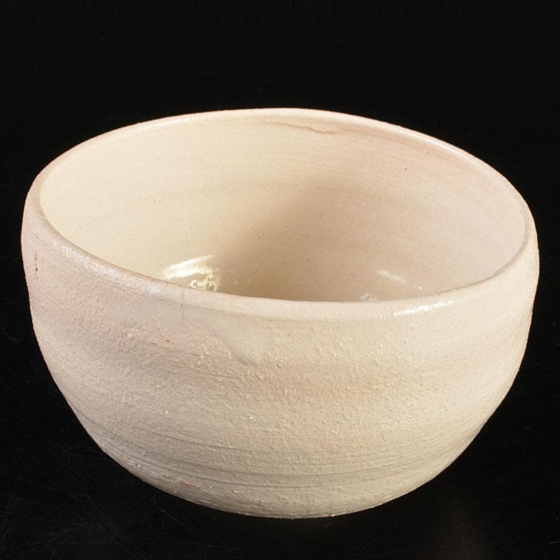 茶道具　萩焼　十代　三輪休雪作　白萩茶碗　共箱　V　R7278