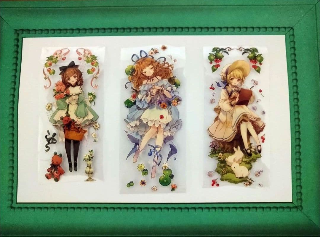 ✩再販✩J31＃仲夏游(水晶PET)切り売り海外人物マステ女の子