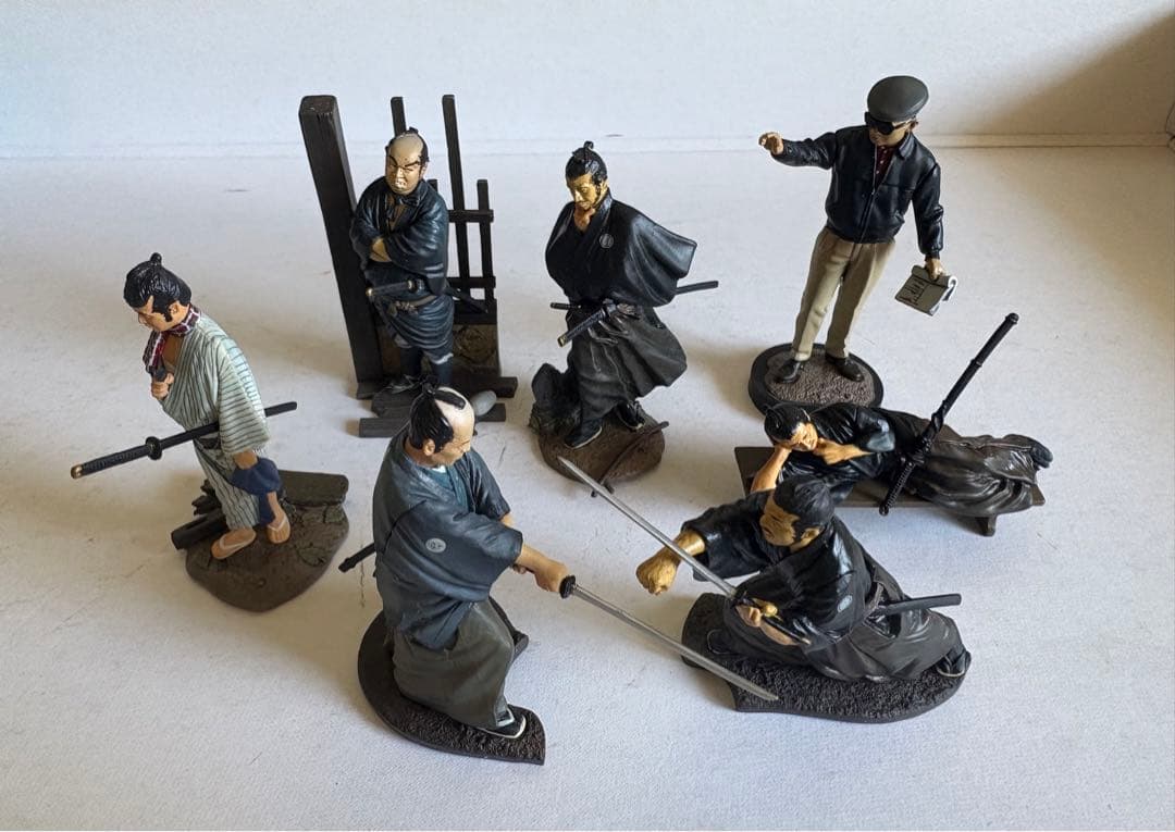 【絶版品】海洋堂　黒澤明 よみがえる巨匠の現場／ 彩色版　全7種セット